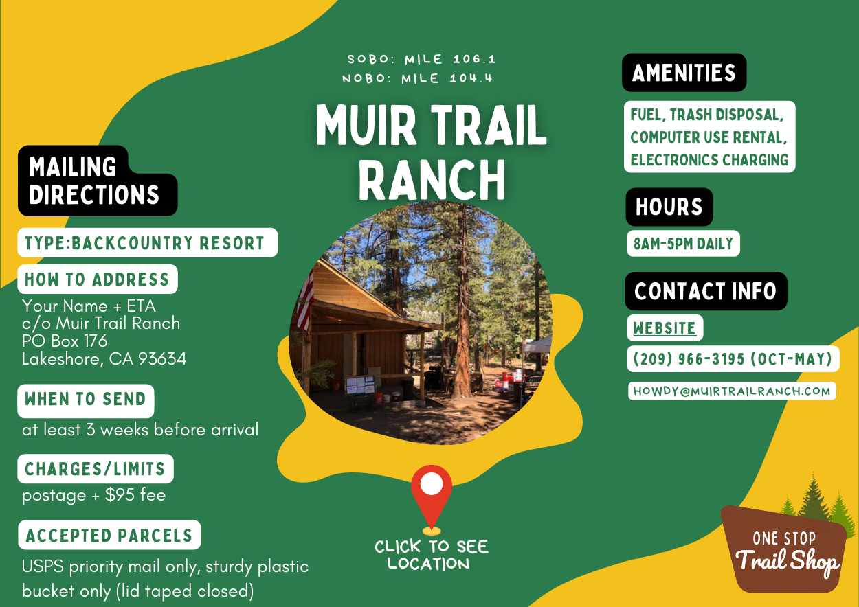 John Muir Trail Resupply Points Guide